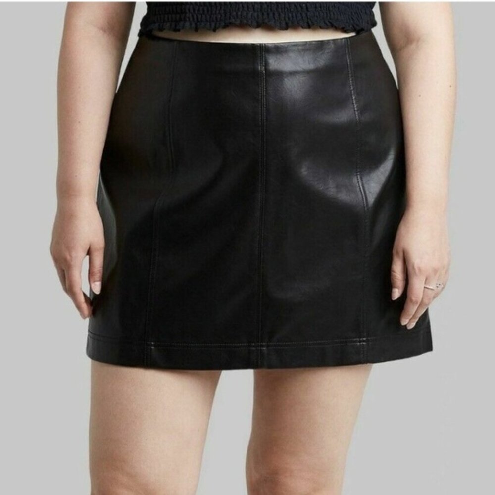 Wild Fable Leather Skirt